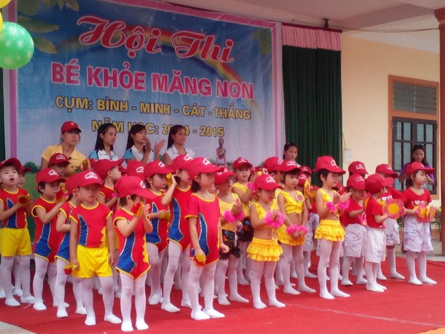 Hội thi  “Bé khỏe măng non” cấp cụm  Giáo dục mầm non huyện Diễn Châu