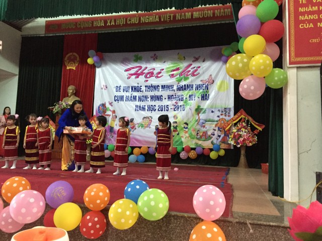 Hội thi “Bé vui khỏe, thông minh, nhanh nhẹn” cấp cụm Giáo dục mầm non huyện Diễn Châu